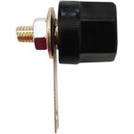 SP472 - Connettore a banana nero da panello - Connettori Adattatori