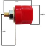 SP473 - Connettore a banana rosso da panello - Connettori Adattatori