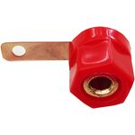 SP473 - Connettore a banana rosso da panello - Connettori Adattatori
