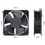 U107 - Ventola 220V 20X20X6 cm - Ventole