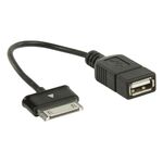 ND2825 - Sincronizzazione e Ricarica Samsung 30-Pin Maschio - USB A Femmina 0.20 m Nero - Cavi Telefonici