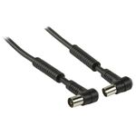 ND9105 - Cavo Coassiale 120 dB ad Angolo Coassiale Maschio - Femmina Coax (IEC) 10m Nero - TV-SAT