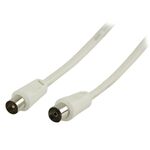 WB1030 - Cavo coassiale Coax (IEC) Dritto maschio - femmina  25m bianco - TV-SAT