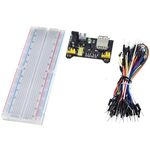 WB1668 - Kit breadboard MB102 830 punti con cavi jumper e modulo di alimentazione - Laboratorio