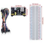 WB1668 - Kit breadboard MB102 830 punti con cavi jumper e modulo di alimentazione - Laboratorio
