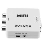 WB2378 - Mini convertitore da AV RCA Audio ad VGA/jack audio -  Adattatori Audio e Video