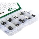 WB2393 - Transistor regolatore di tensione a 3 pin kit da 50 pezzi vari modelli LM317T/L7824 - Semiconduttori