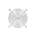 U298 - Griglia di protezione per ventola 80x80mm - Ventole