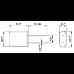 NOS101126 - Quarzo 1.8432 Mhz HC-49U - confezione 10 pezzi - Semiconduttori