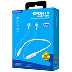 F2800 - Cuffie auricolari da collo Bluetooth bianche - Cuffie Auricolari