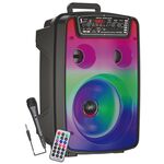 KSC-688 - Cassa acustica ricaricabile 8" 10W luci LED Bluetooth/FM/USB KSC-688 - Casse Acustiche