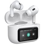 F4385 - Cuffie auricolari Bluetooth con display Touch Screen LED e cancellazione rumore ANC+ENC KSC-1463 - Cuffie Auricolari