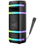 KK-8208 - Cassa acustica ricaricabile 2x8" 40W luci LED Bluetooth/FM/USB KK-8208 - Casse Acustiche