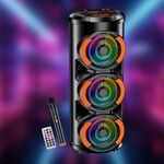 KK-6301 - Cassa acustica ricaricabile con telecomando e microfono wireless 3x6" 30W KK-6301 - Casse Acustiche