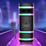 KK-8208 - Cassa acustica ricaricabile 2x8" 40W luci LED Bluetooth/FM/USB KK-8208 - Casse Acustiche