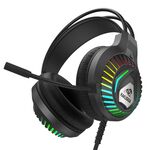 F4310 - Cuffie da gaming ad archetto con microfono nere KSC-849 - Cuffie