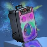KSC-688 - Cassa acustica ricaricabile 8" 10W luci LED Bluetooth/FM/USB KSC-688 - Casse Acustiche