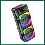 JD031 - Cassa acustica ricaricabile luci LED 2x8" 30W Bluetooth/USB/FM JD031 - Casse Acustiche