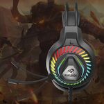 F4310 - Cuffie da gaming ad archetto con microfono nere KSC-849 - Cuffie