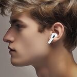 F4385 - Cuffie auricolari Bluetooth con display Touch Screen LED e cancellazione rumore ANC+ENC KSC-1463 - Cuffie Auricolari