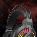 F4310 - Cuffie da gaming ad archetto con microfono nere KSC-849 - Cuffie
