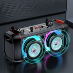 KSC-689 - Cassa acustica ricaricabile 2x4" 10W luci LED Bluetooth/FM/USB KSC-689 - Casse Acustiche