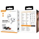 F4385 - Cuffie auricolari Bluetooth con display Touch Screen LED e cancellazione rumore ANC+ENC KSC-1463 - Cuffie Auricolari