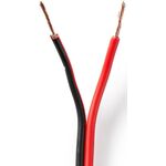 ND1745 - Cavo per Altoparlante 2x 0,75 mm2 100 m Avvolgibile Nero/Rosso - Cavi Audio Video