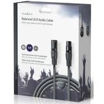 ND1975 - Cavo audio bilanciato XLR a 3 pin maschio-femmina 10m - Cavi Audio Video
