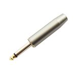 Q761 - Connettore Jack 6.3mm mono in metallo - Connettori e Adattatori