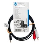 ND140 - Cavo Audio Stereo Maschio da 3,5 mm - 2x RCA maschio 1,5 m - Nero - Cavi Audio Video