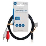 ND140 - Cavo Audio Stereo Maschio da 3,5 mm - 2x RCA maschio 1,5 m - Nero - Cavi Audio Video