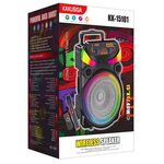 KK-15101 - Cassa acustica portatile ricaricabile trolley 15" 40W Luce LED Bluetooth TWS/SD/USB KK-15101 - Casse Acustiche