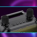 KK-8103 - Cassa acustica ricaricabile Bluetooth/USB/Scheda SD/Radio FM con 2 microfoni KK-8103 - Casse Acustiche