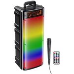 KK-8202 - Cassa acustica ricaricabile 2x8" 30W Bluetooth/USB/AUX/SD con microfono KK-8202 - Casse Acustiche