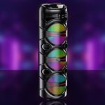 KK-8301 - Cassa acustica portatile ricaricabile 3x8" 40W Luce LED Bluetooth/USB - Casse Acustiche