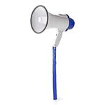 ND5478 - Megafono portatile 10W con sirena e funzione di registrazione – Bianco/Blu - Altoparlanti
