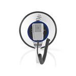 ND6175 - Megafono professionale 25W con microfono staccabile e sirena – Blu/Bianco - Altoparlanti
