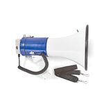 ND6175 - Megafono professionale 25W con microfono staccabile e sirena – Blu/Bianco - Altoparlanti