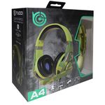 MOB1100 - Cuffie gaming con microfono Tucci A4 - Verde chiaro camouflage - Cuffie
