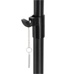 SPS502 - Stativo per cassa acustica con flangia nero 190cm - Supporti e stativi