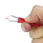 U108 - Set cavi morsetto coccodrillo 53 cm 10 pezzi - Varie