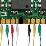 U108 - Set cavi morsetto coccodrillo 53 cm 10 pezzi - Varie