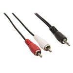 ND9010 - Cavo Stereo Audio Maschio da 3.5 mm - 2x RCA Maschio 10m Nero - Cavi Audio Video