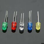 WB1128 - Kit diodi led 3mm 500pz 5 colori - Diodi LED