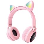 F4300 - Cuffie ad archetto bluetooth rosa JD012 - Cuffie