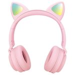 F4300 - Cuffie ad archetto bluetooth rosa JD012 - Cuffie