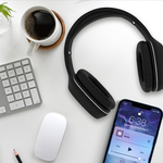 WB2508 - Cuffie wireless Forever BTH-505 ad archetto nere - Cuffie