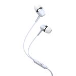 F2240 - Cuffie auricolari con microfono 1.2m jack audio 3.5mm bianche KSC-659 - Cuffie Auricolari
