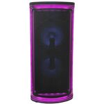 6606 - Cassa acustica ricaricabile 2x6" Bluetooth USB/Scheda SD con luci LED - Casse Acustiche